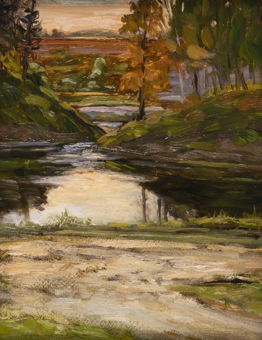 Whispers of Autumn: A Tranquil Landscape Reflection
