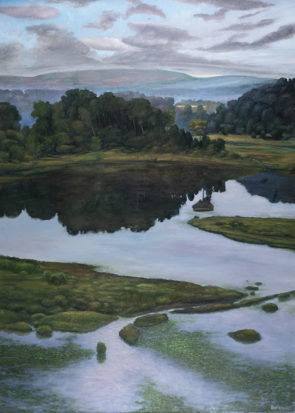 Whispers of Serenity: A Tranquil Landscape Reflection in Nature's Embrace