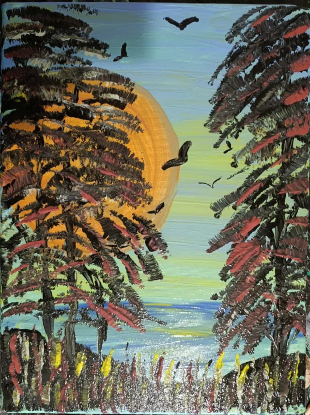 Whispers of Twilight: A Serene Sunset Over Tranquil Waters