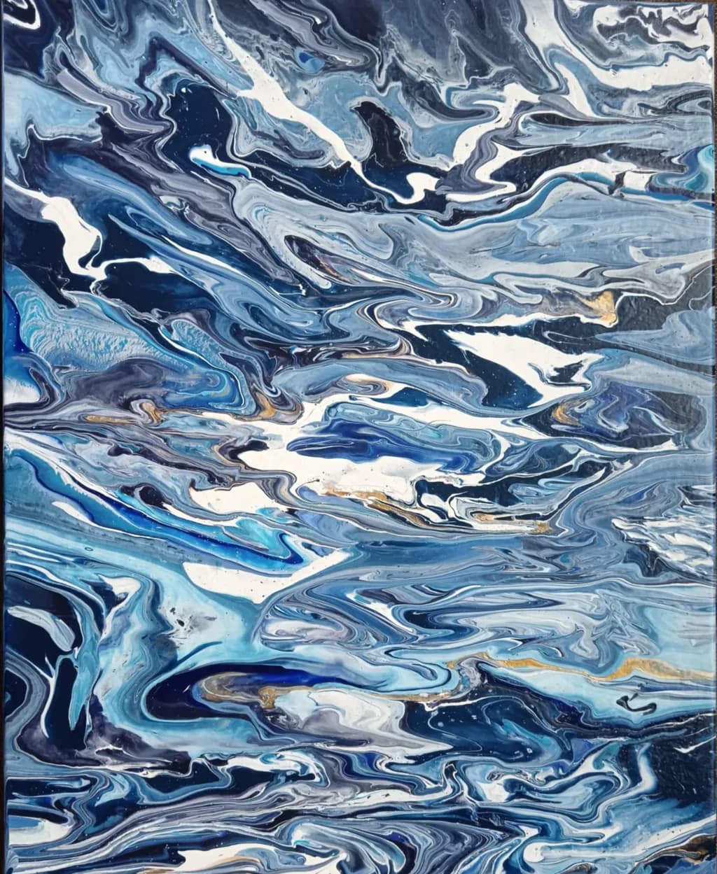 Whispers of the Ocean: A Fluid Dance of Blue Tides and Serene Waves
