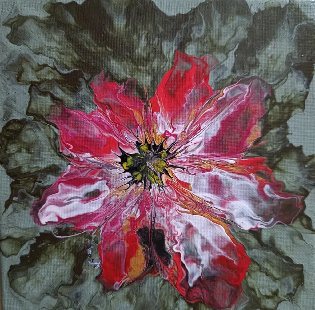 Vibrant Bloom: An Abstract Dance of Color and Nature