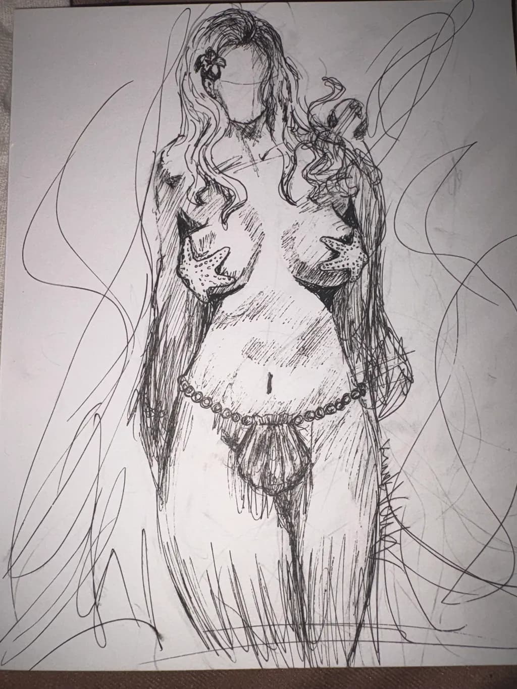 Ethereal Elegance: A Captivating Study of Feminine Form and Flowing Lines