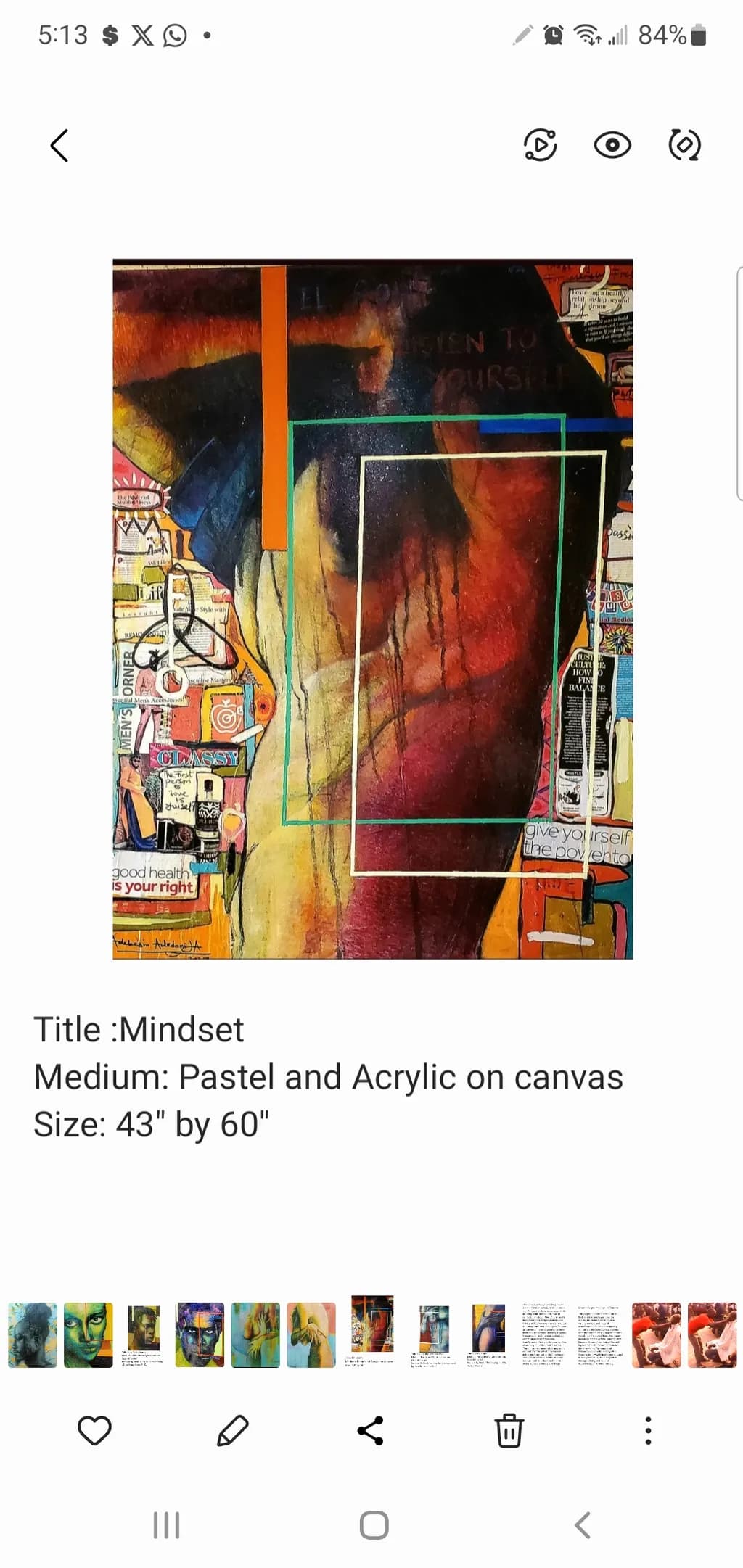 Mindset Canvas Abstract