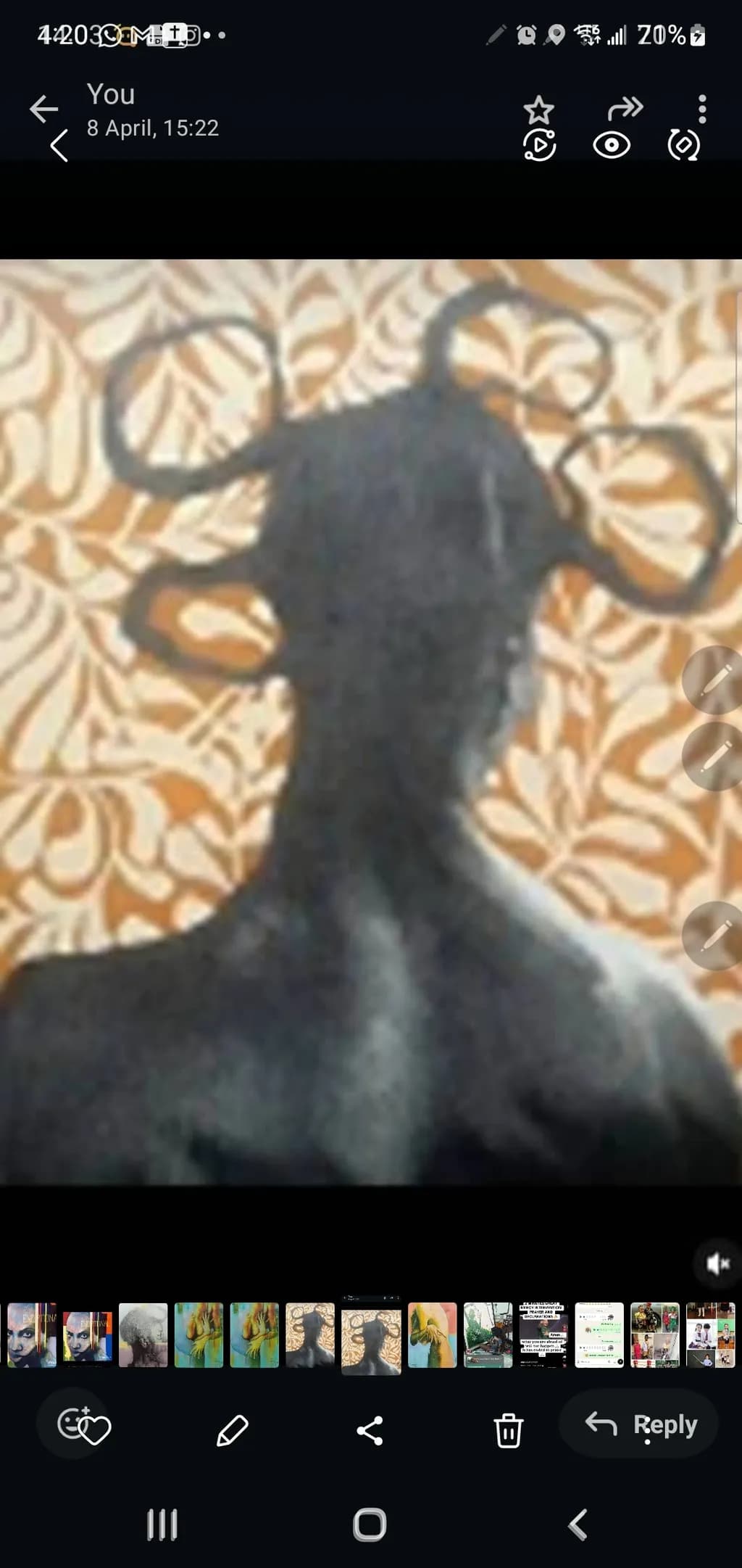 Abstract Silhouette Pattern