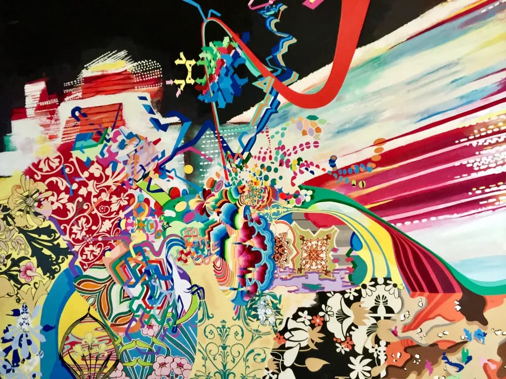 Vibrant Chaos: A Symphony of Color and Pattern in Abstract Expressionism