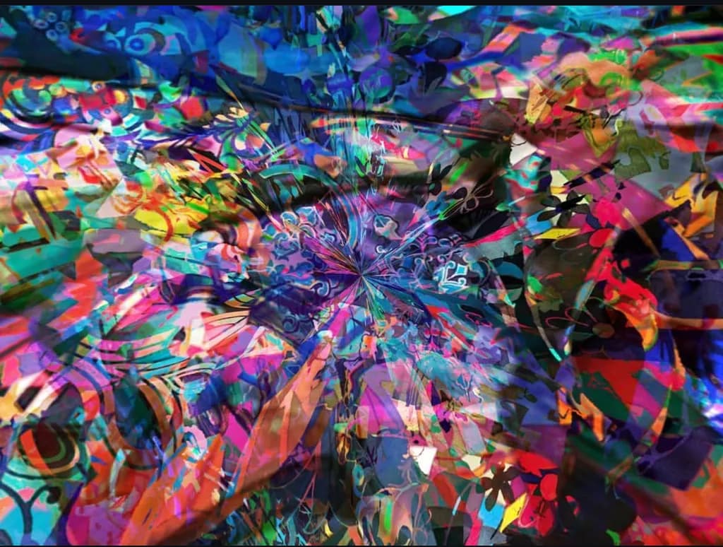 Vibrant Whirlwind: A Kaleidoscope of Color and Emotion