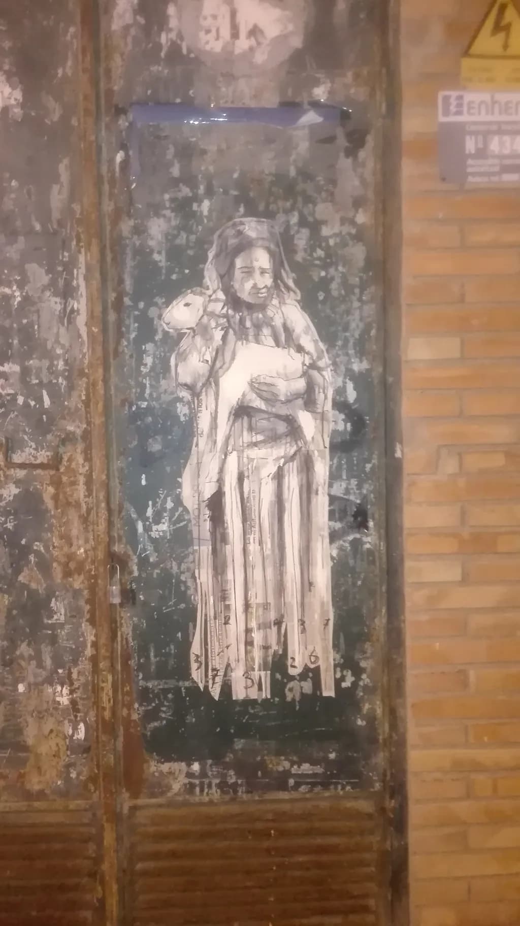 Whispers of the Past: A Guardian's Embrace in Urban Shadows