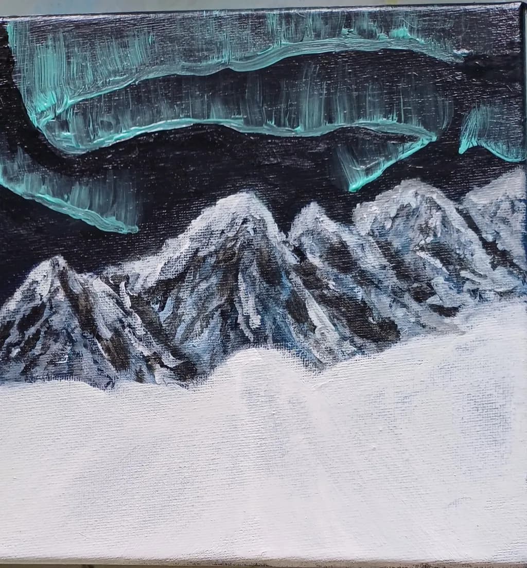 Aurora Mountainscape