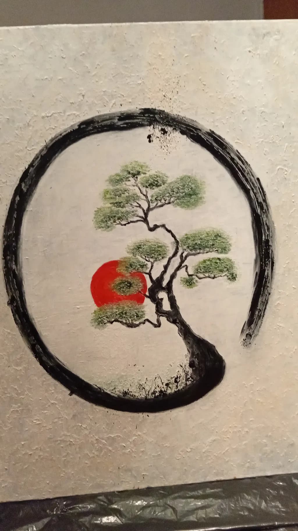 Serenity in Circle: A Harmonious Blend of Nature and Minimalism