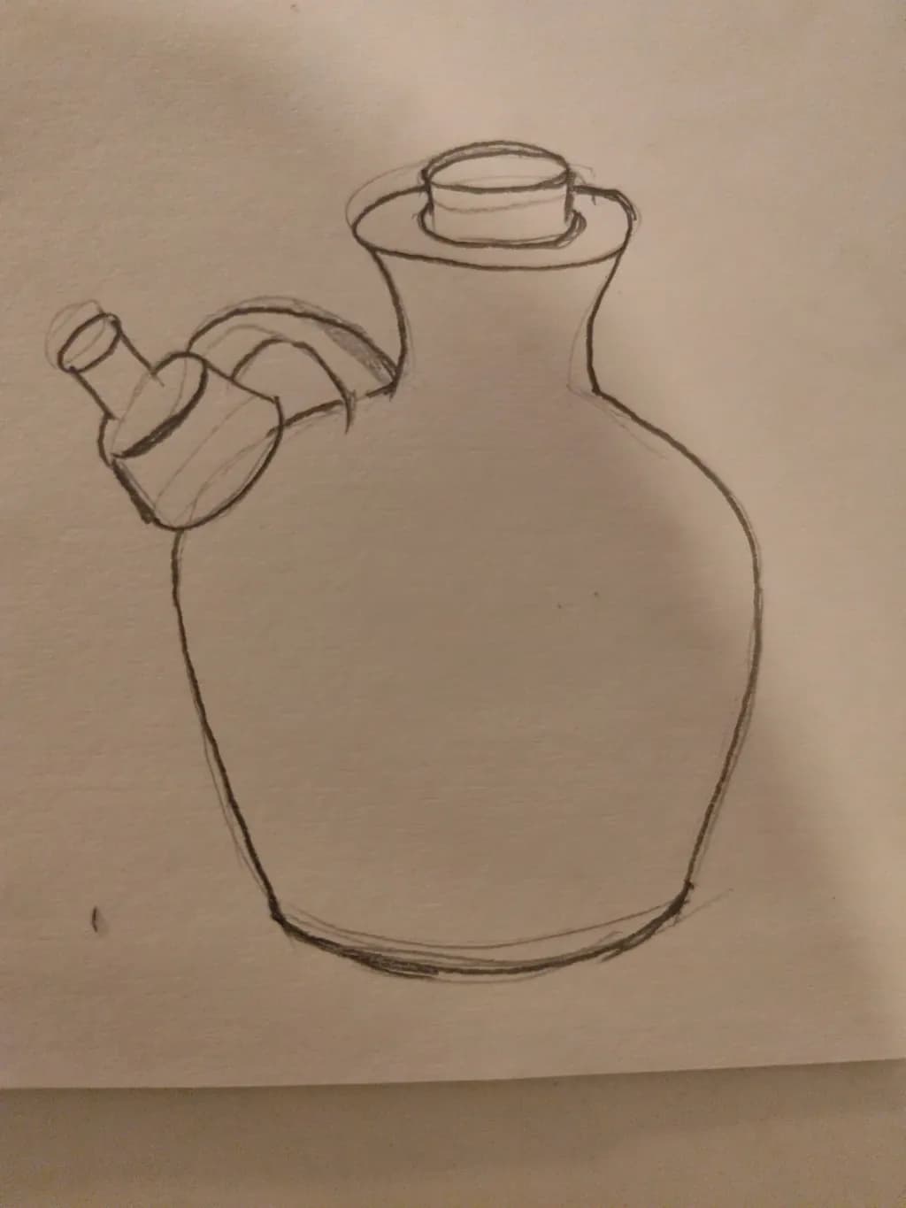 Ceramic Vessel Sketch: A Minimalist Design Exploration of Form and Function