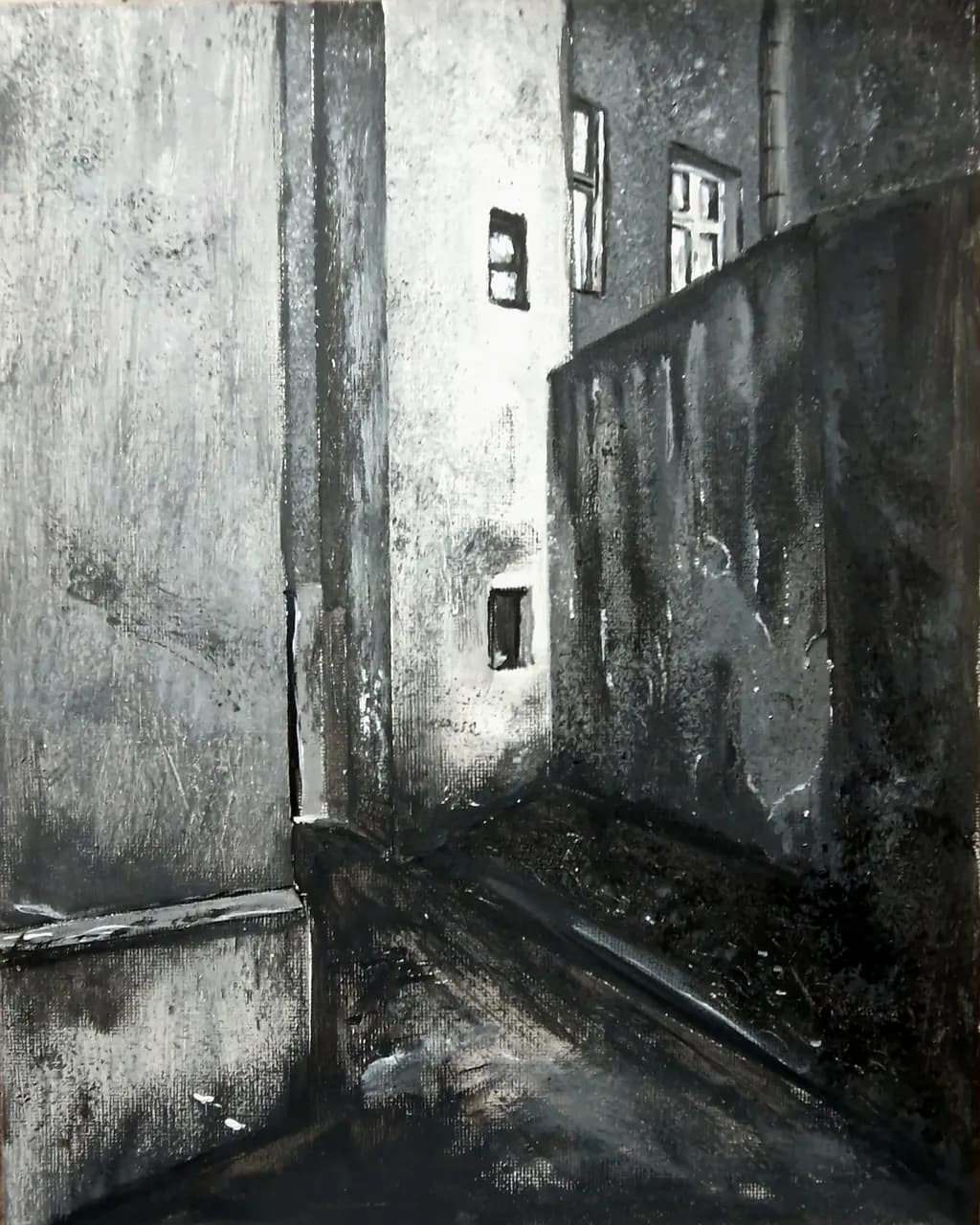 Whispers of Shadows: A Monochrome Journey Through Urban Alleys