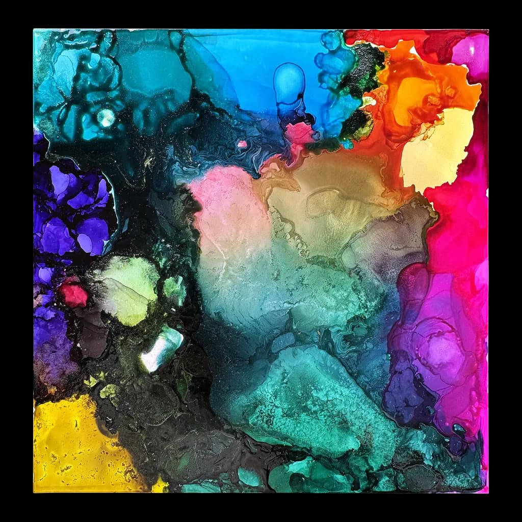 Vibrant Fluidity: A Colorful Journey Through Abstract Textures