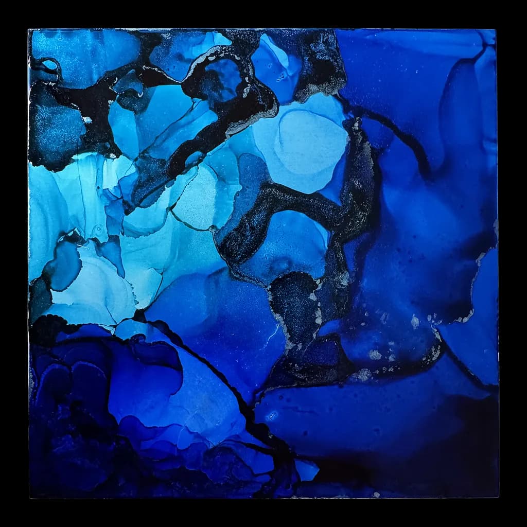 Oceanic Dreams: A Deep Dive into Abstract Blue Fluidity
