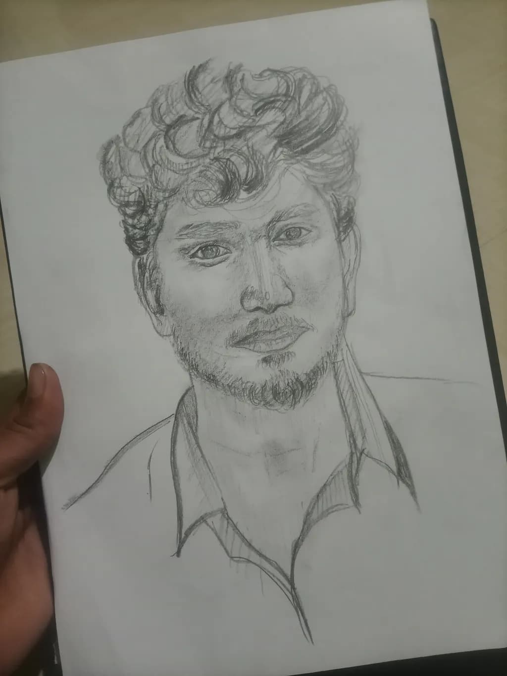 Whispers of Character: A Charcoal Portrait of Contemplation