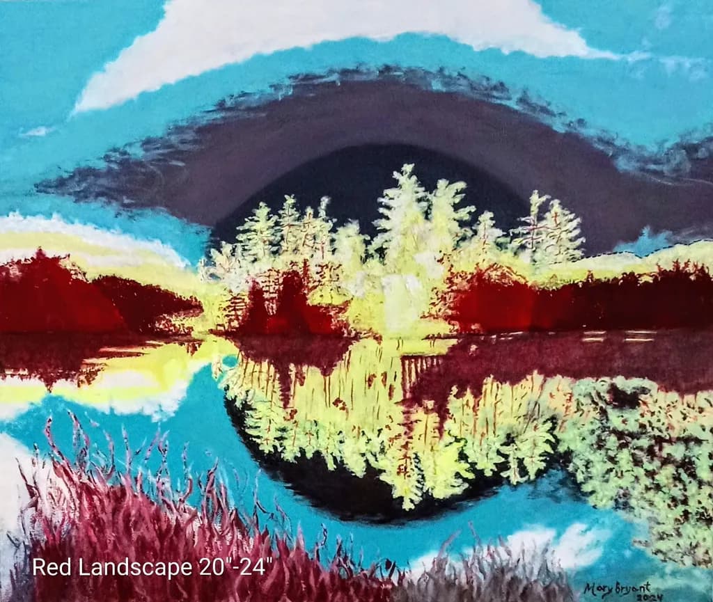 Vibrant Reflections: An Abstract Journey Through Nature's Palette