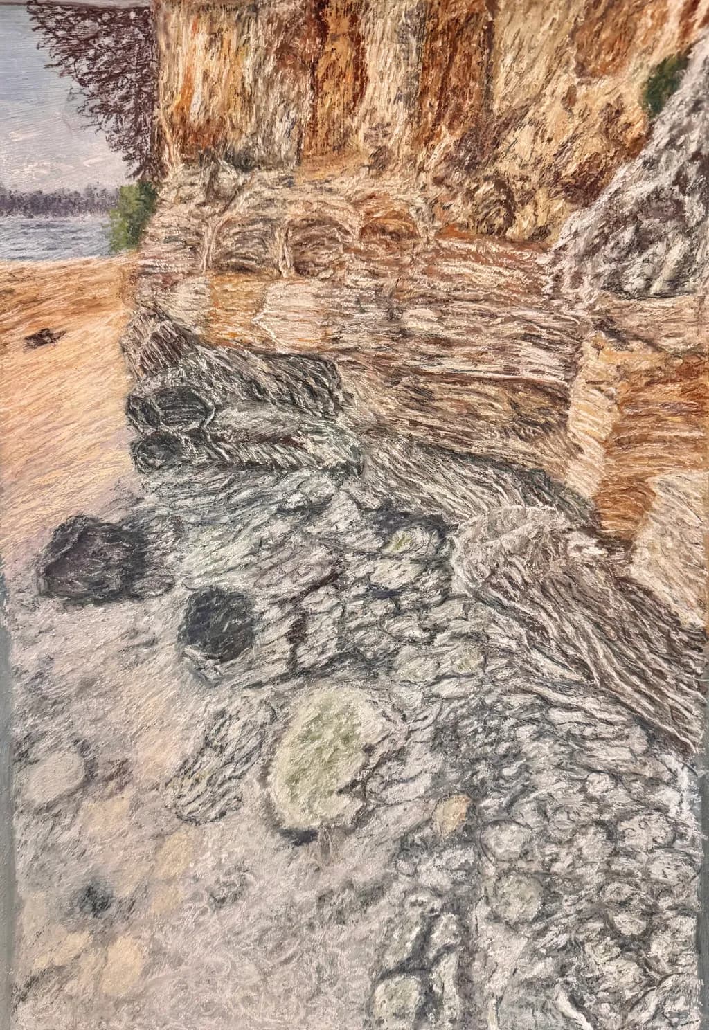 Whispers of the Shoreline: A Textured Journey Through Coastal Rock Formations