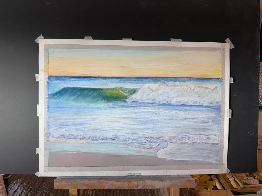 Serenity in Waves: A Tranquil Ocean Sunset Experience