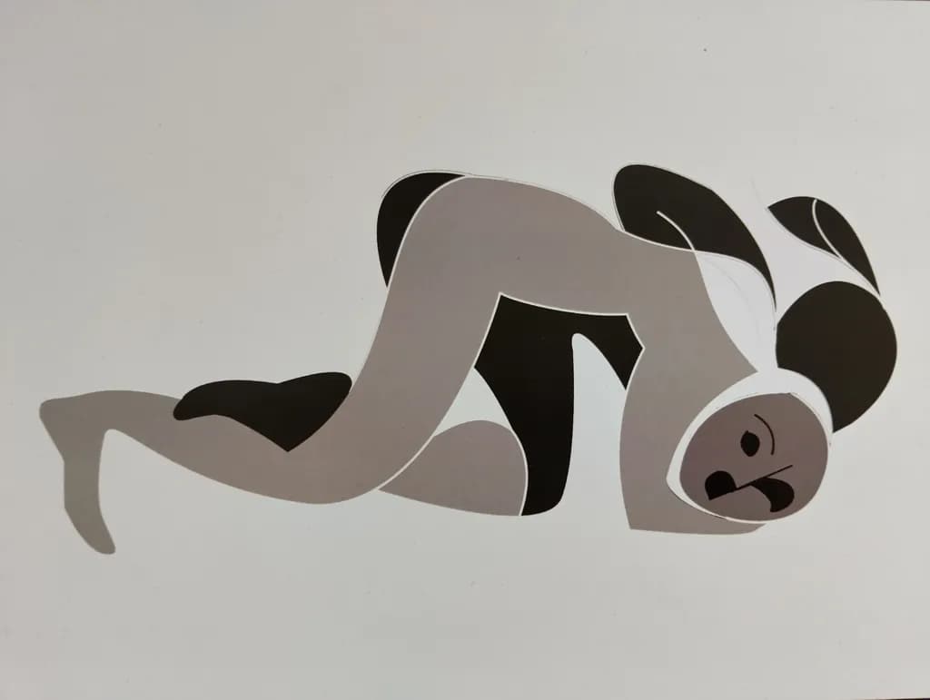 Embrace of Shadows: A Modern Exploration of Form and Emotion