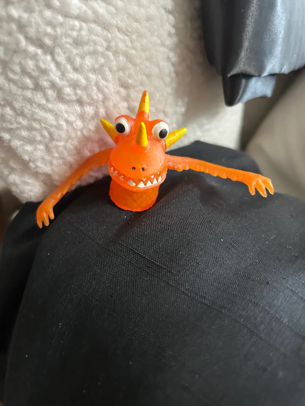 Orange Dragon Figure