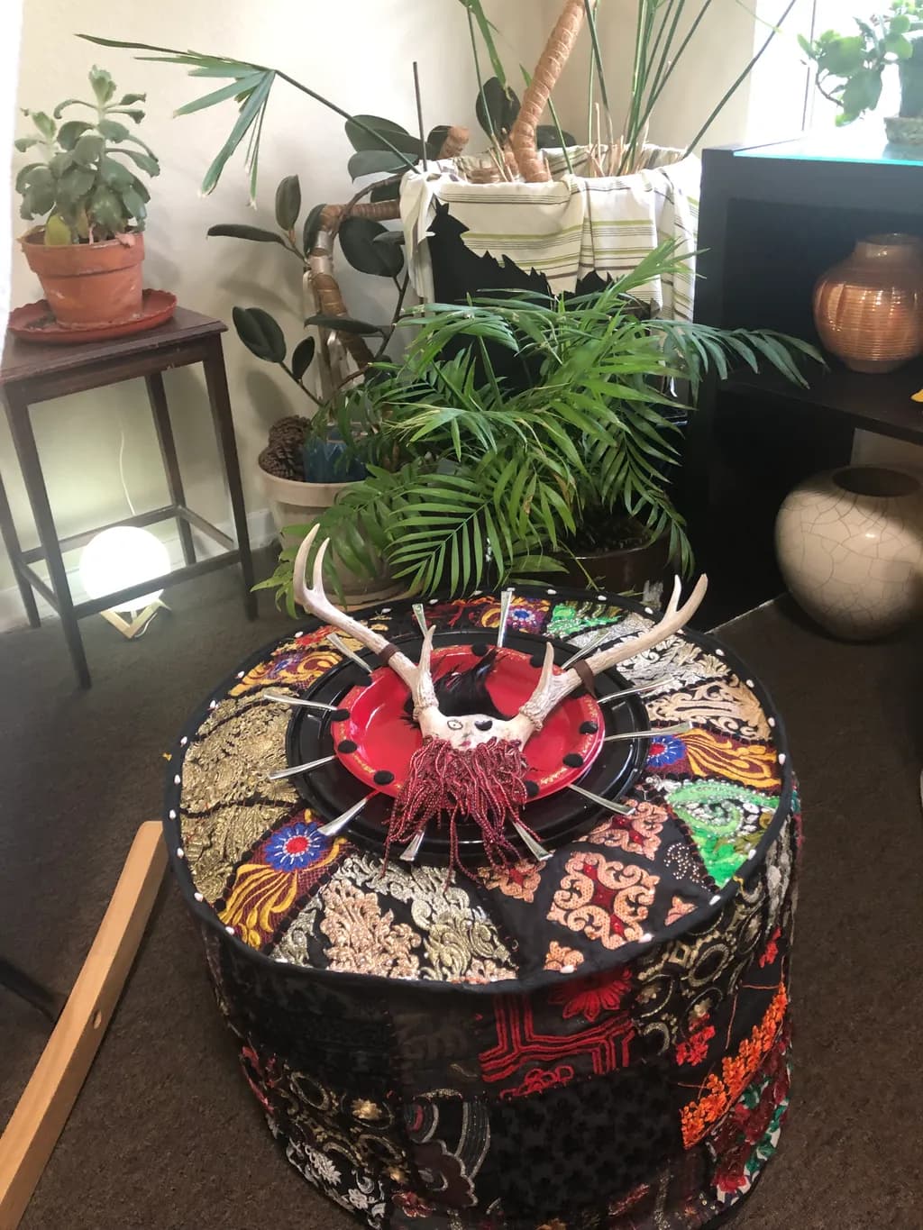 Eclectic Antler Table