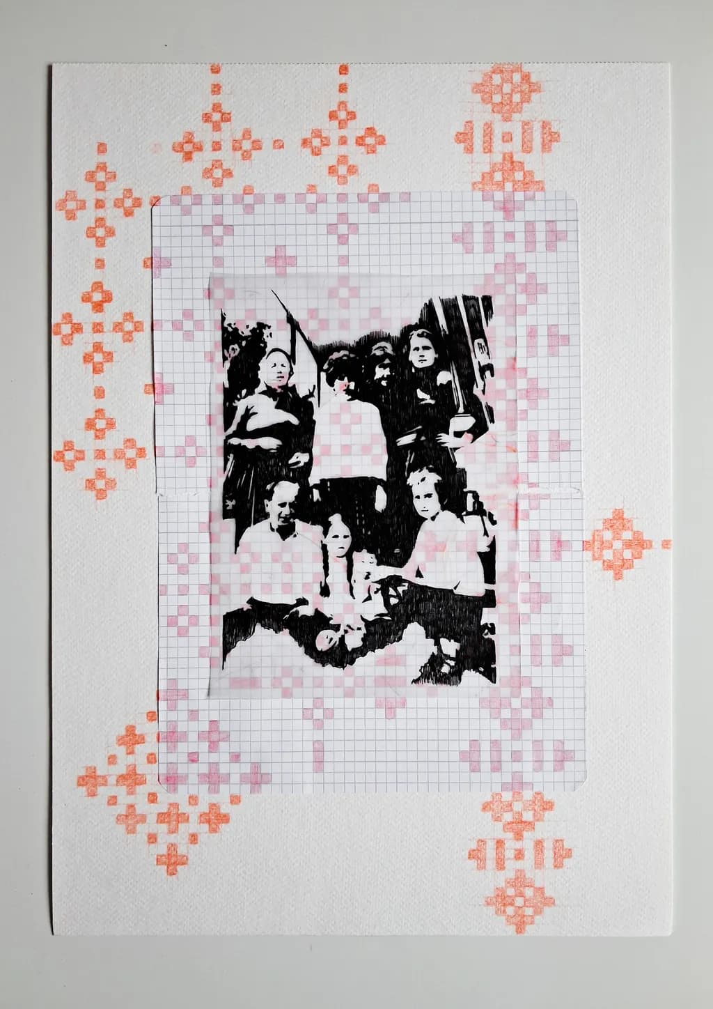 Collage of Memories: A Black-and-White Journey Through Texture and Pattern