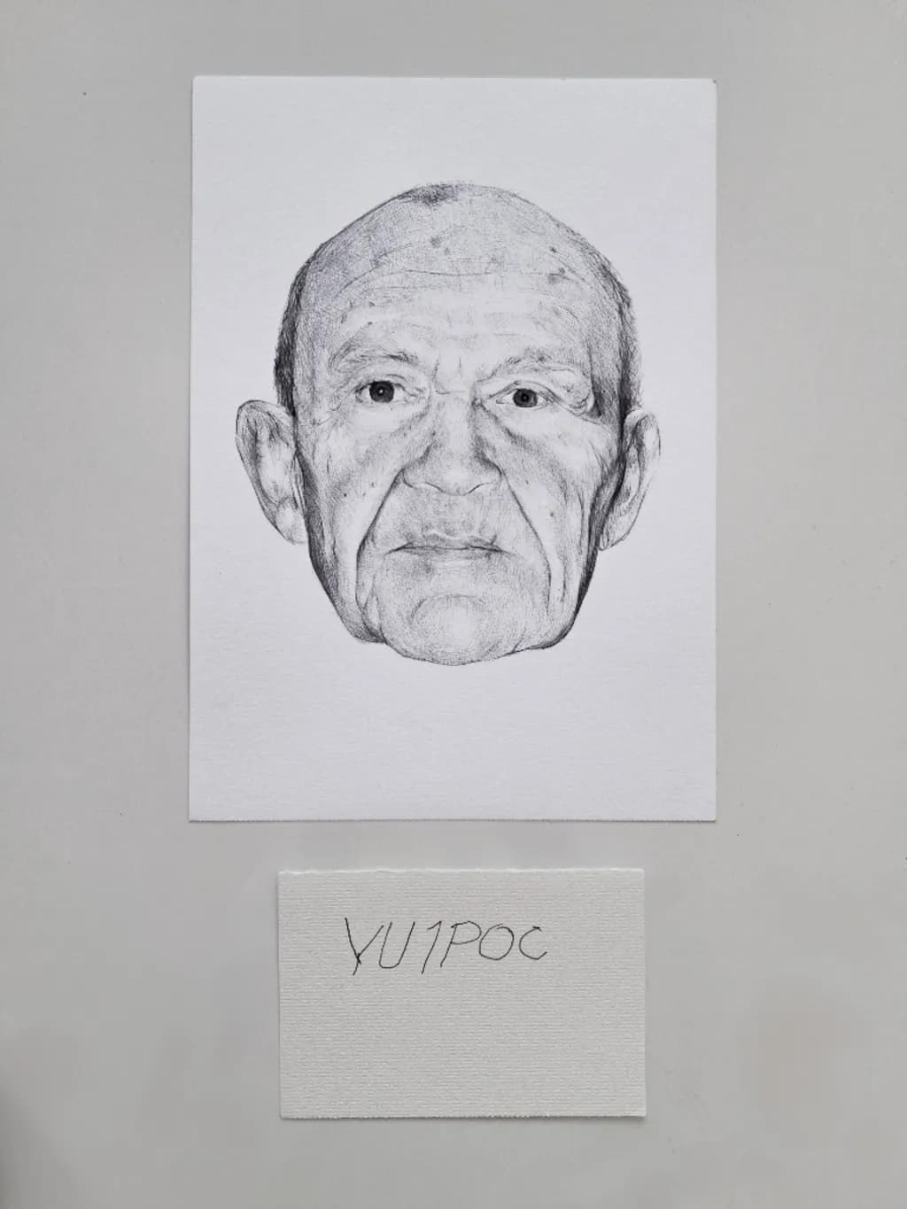 Elderly Wisdom: A Realistic Portrait Sketch Capturing Life's Expressions