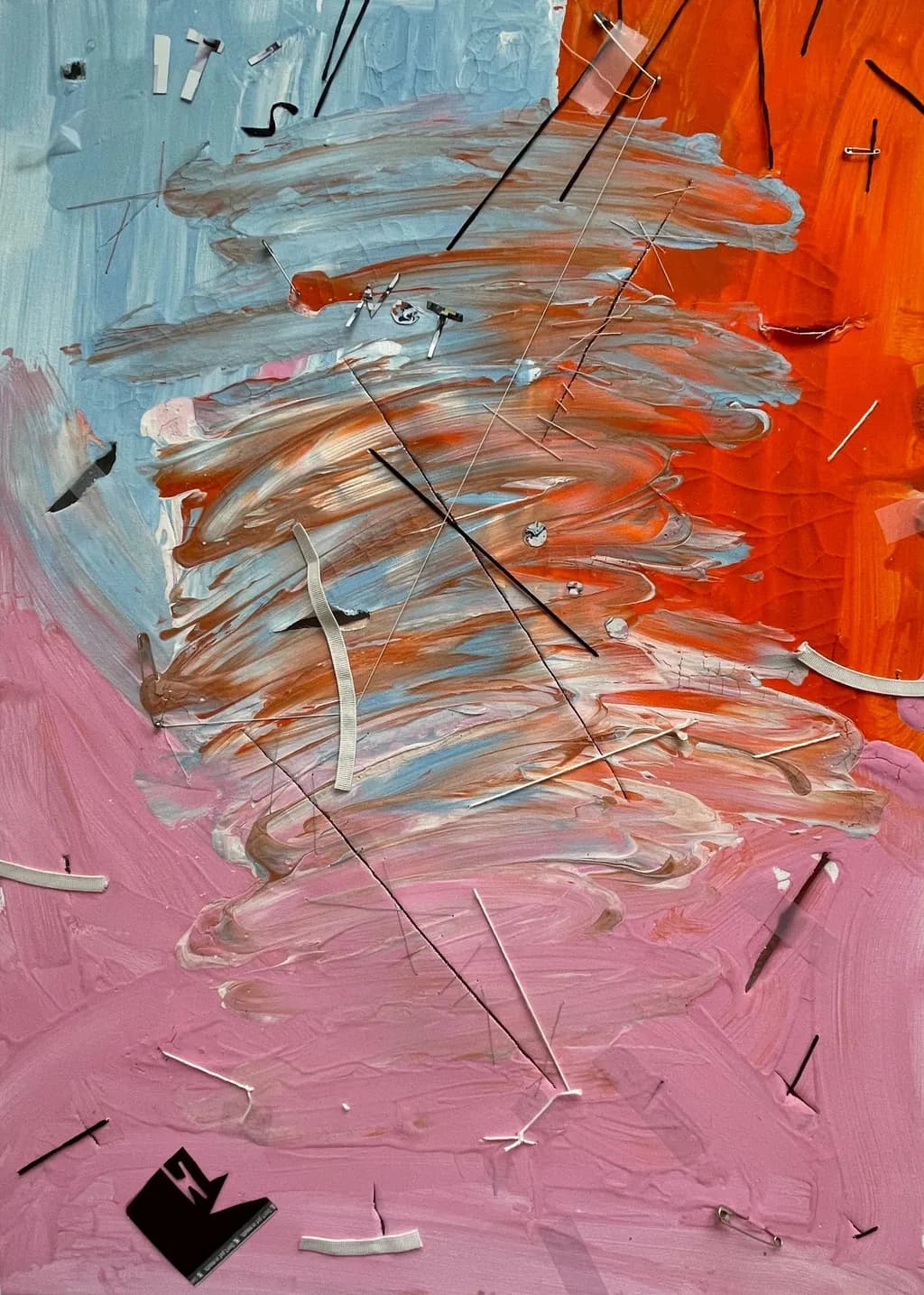 Whirlwind of Color: An Abstract Journey Through Texture and Emotion