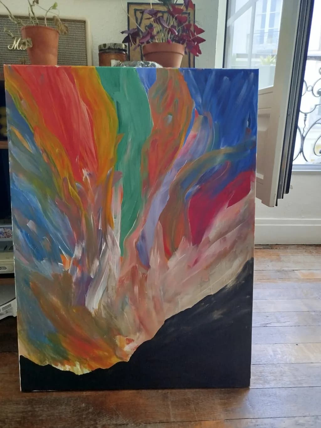 Vibrant Whispers of Color: An Abstract Journey Through Emotion and Light