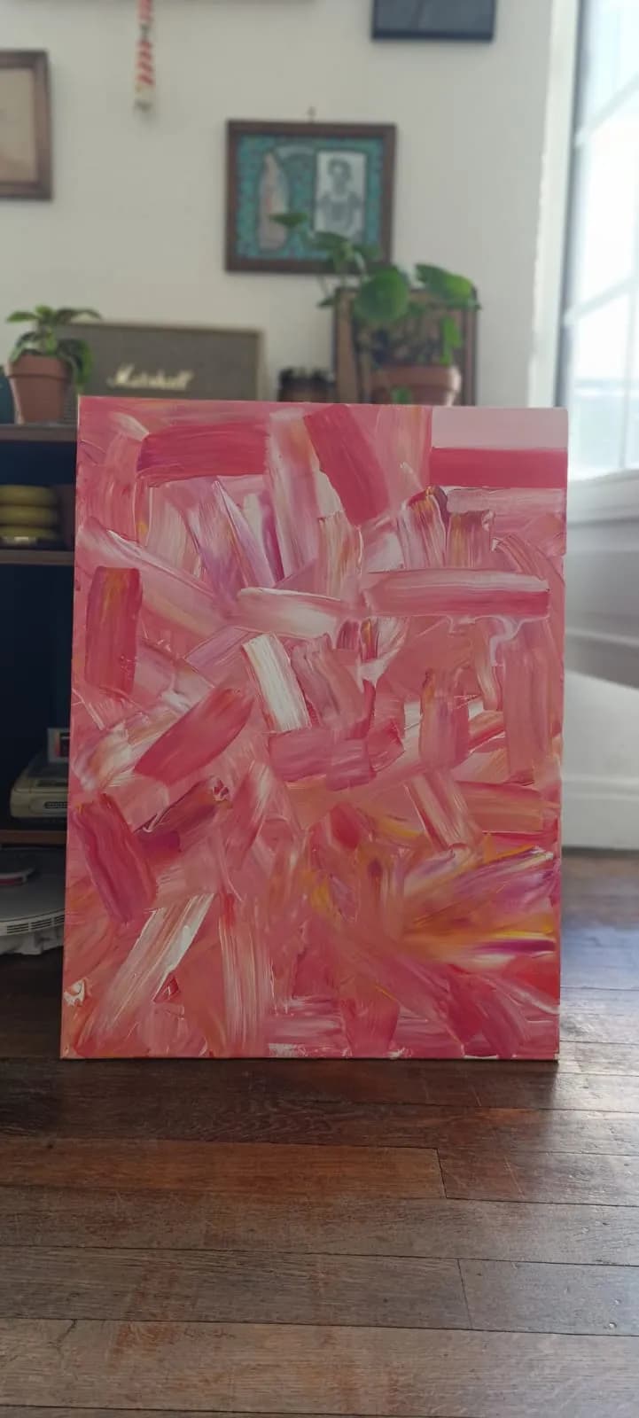 Vibrant Whispers: An Abstract Journey Through Pink Textures
