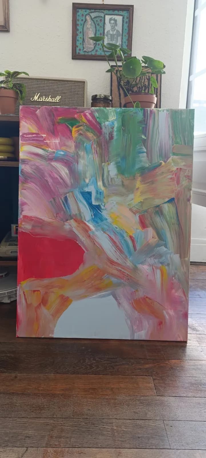 Vibrant Whispers: A Dance of Color and Emotion on Canvas