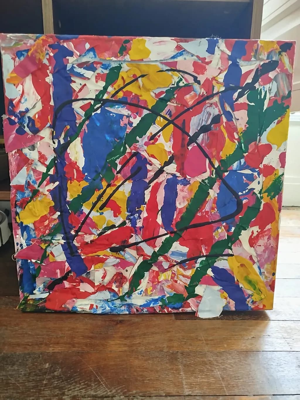 Vibrant Chaos: A Dance of Color and Form in Abstract Expressionism