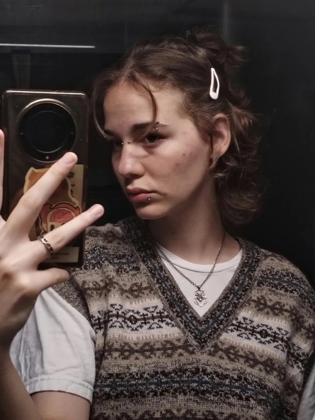 Reflections of Self: A Modern Portrait in Vintage Style