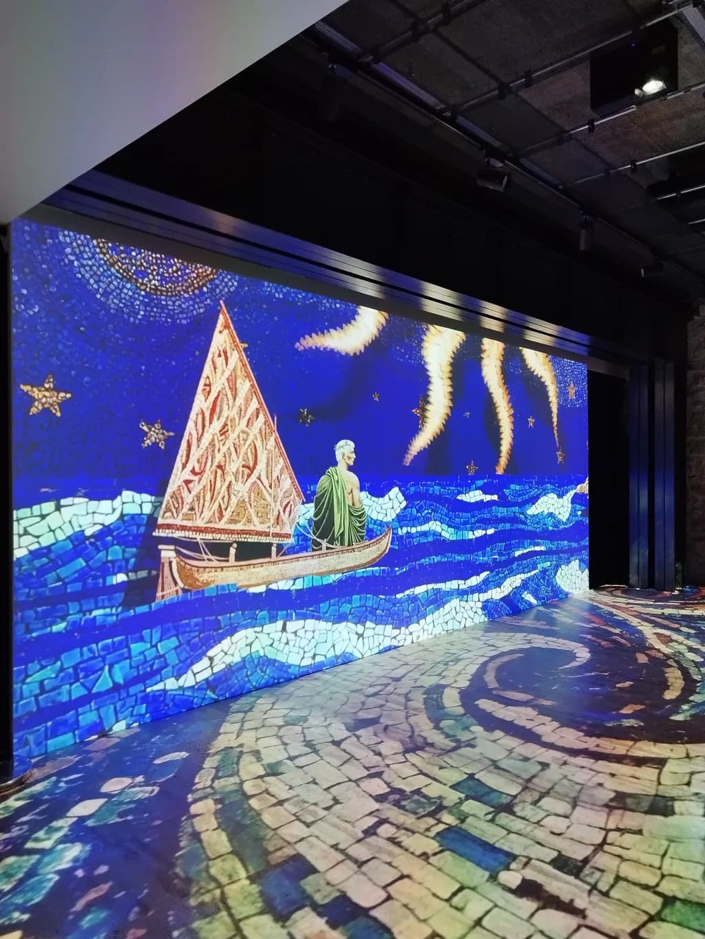 Mosaic Dreams: A Celestial Voyage Across the Starry Sea