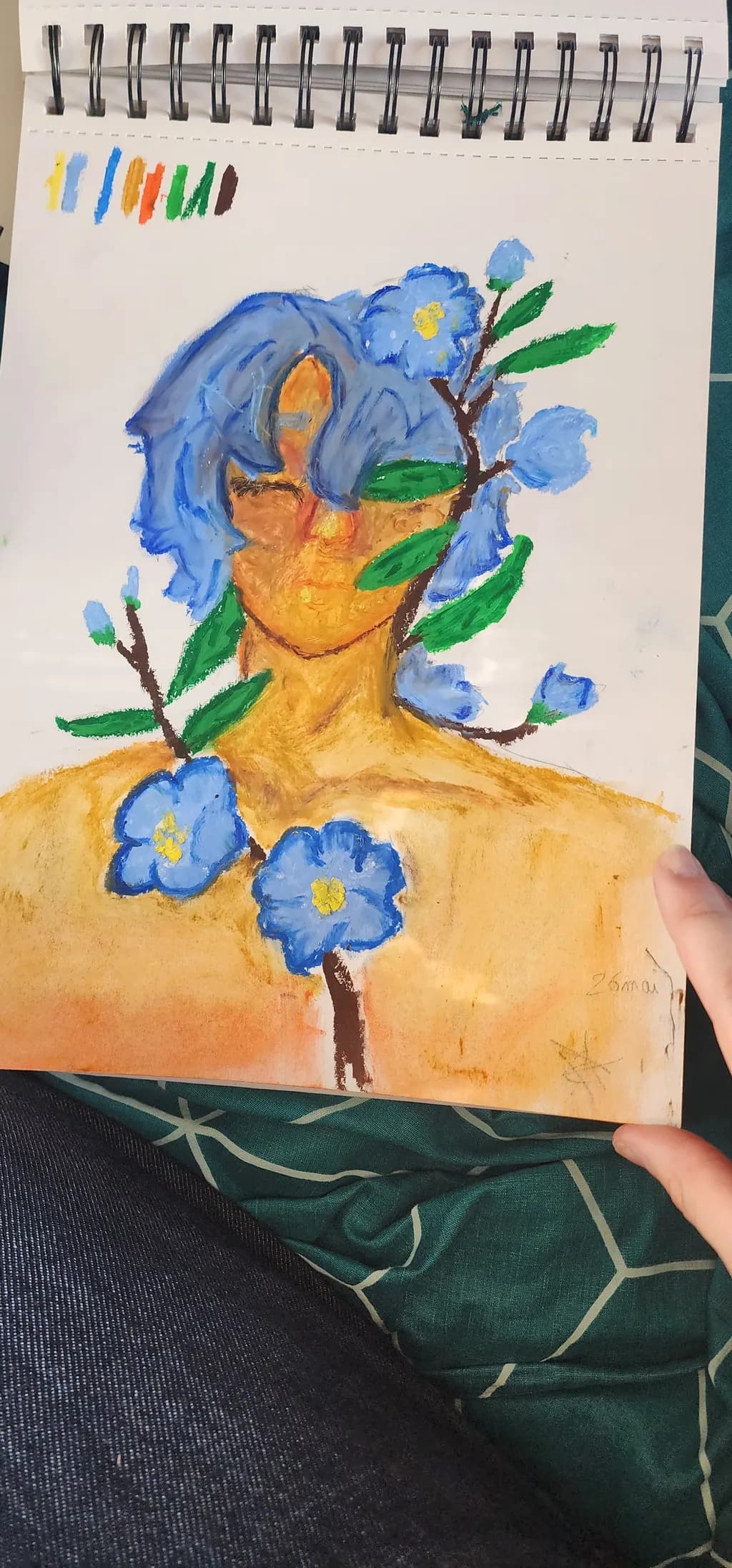 Whispers of Nature: A Colorful Portrait of Expression and Creativity