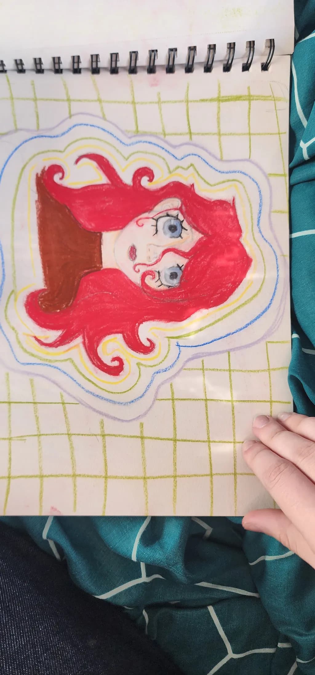 Whimsical Redhead: A Colorful Portrait of Imagination