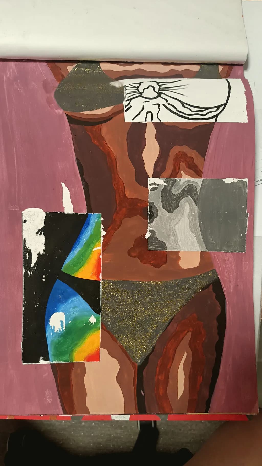 Body and Color Collage