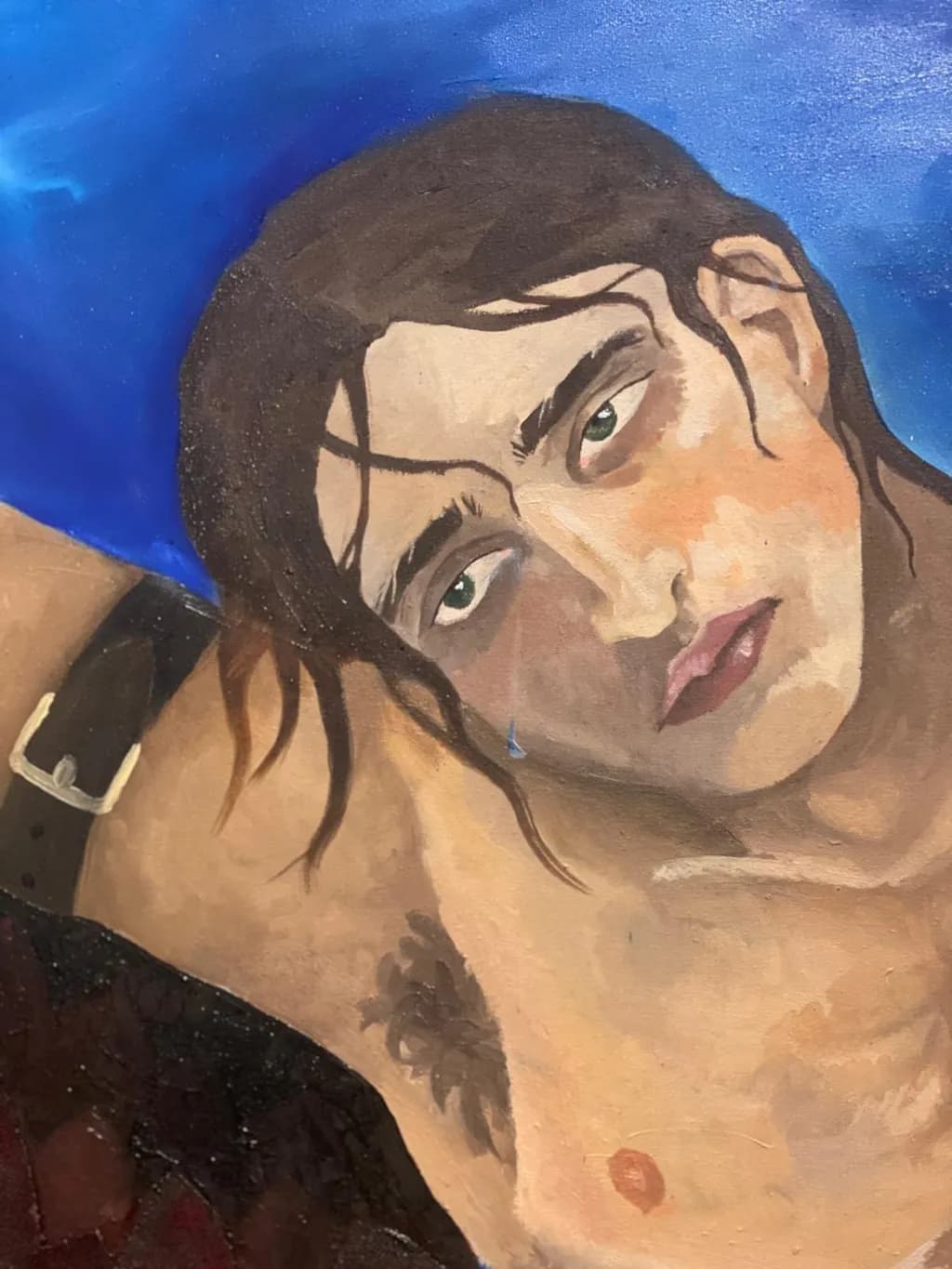 Ethereal Reflection: A Portrait of Vulnerability and Emotion