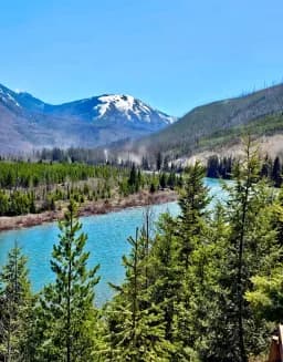 Great Northern Mountain from Middle Fork of Flat Head River Montana