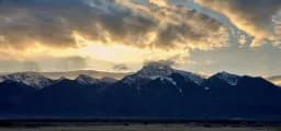 Montana Mission Mountains at Sunset