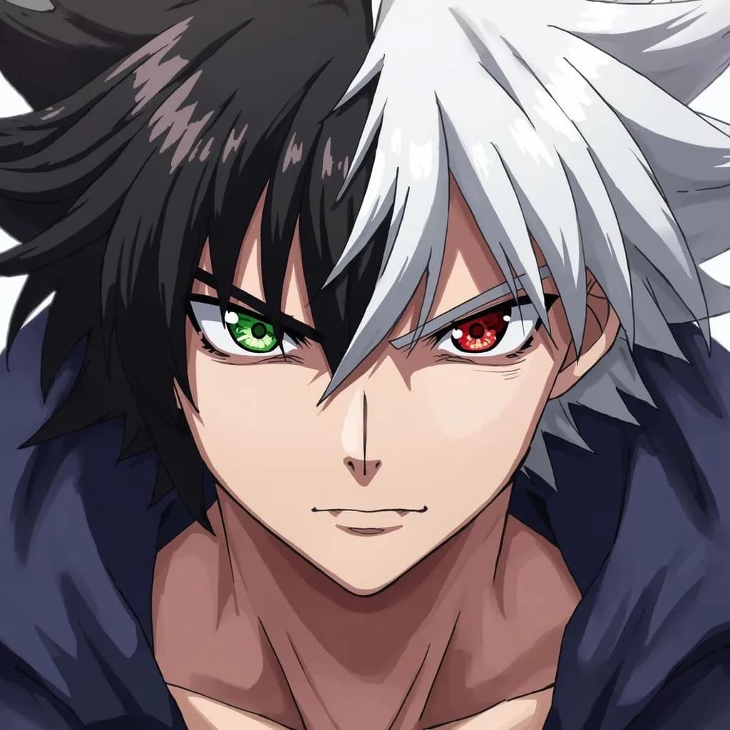 Duality of Power: The Striking Gaze of a Heroic Warrior