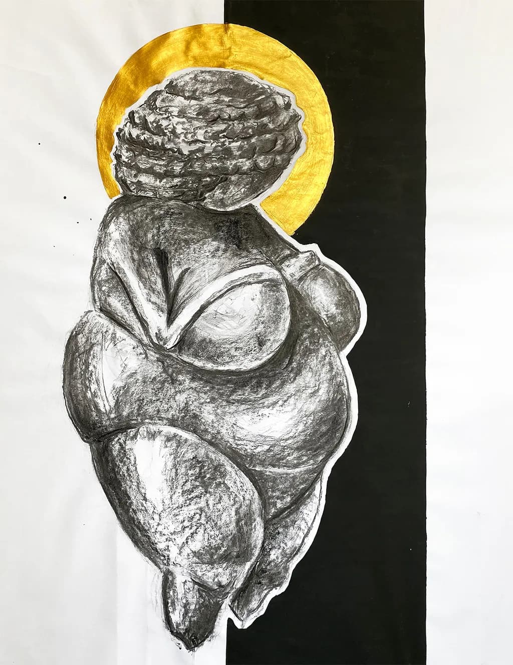 Ethereal Embrace: A Celebration of Curves and Gold