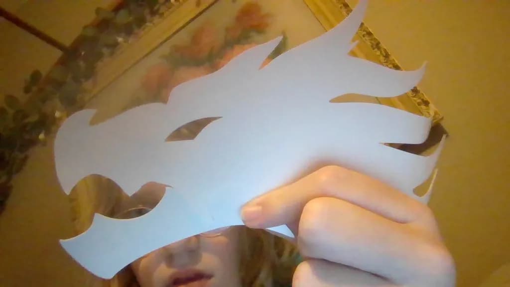 Whimsical Dragon Mask: A Creative Expression of Craftsmanship and Design