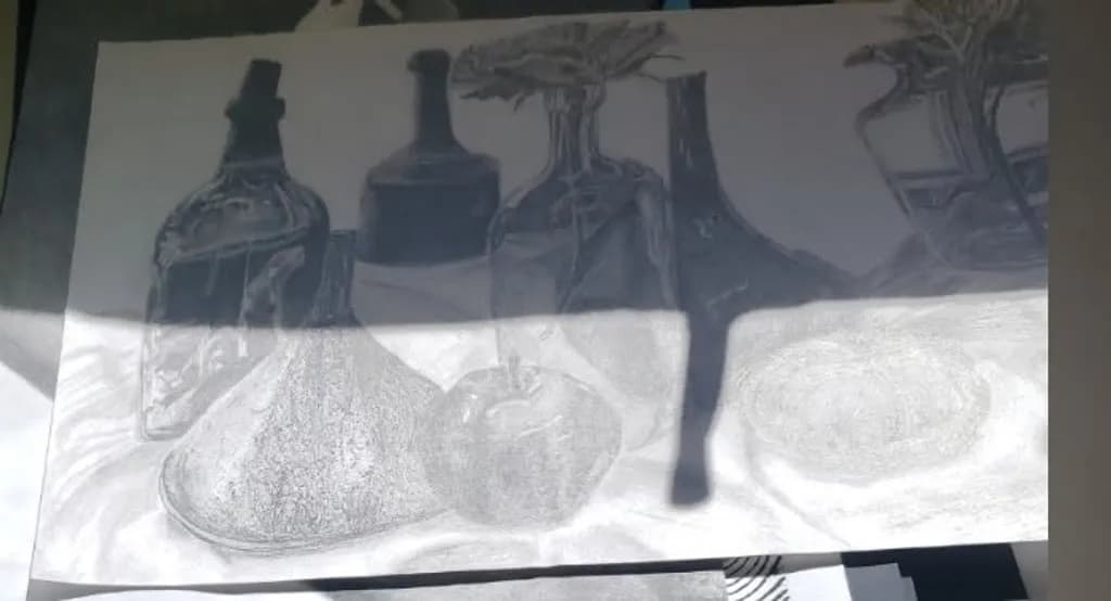 Shadowed Glass Stilllife