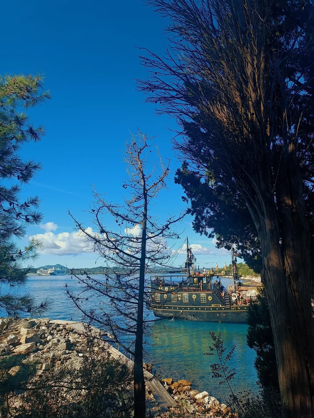 Whispers of the Sea: A Pirate Ship's Journey Through Tranquil Waters