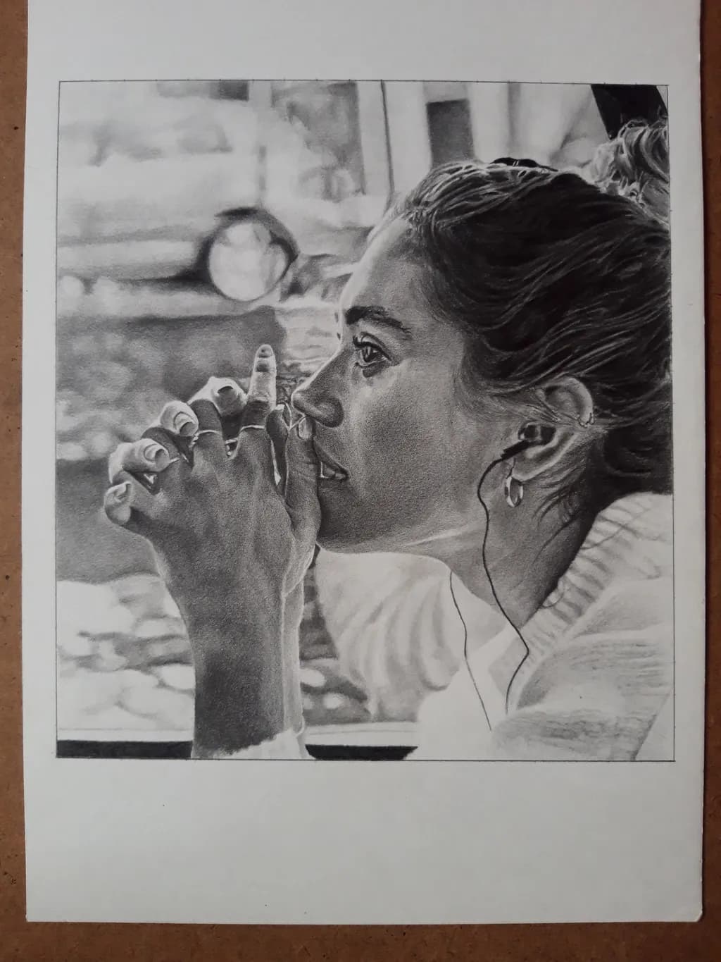 Whispers of Contemplation: A Portrait of Emotion and Listening