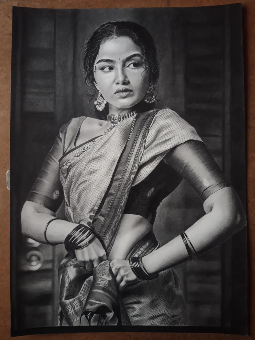 Ethereal Elegance: A Portrait of Grace in Traditional Attire