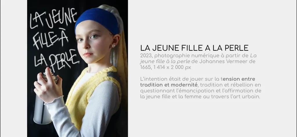 Whispers of Tradition: A Modern Interpretation of Vermeer’s Girl with a Pearl Earring