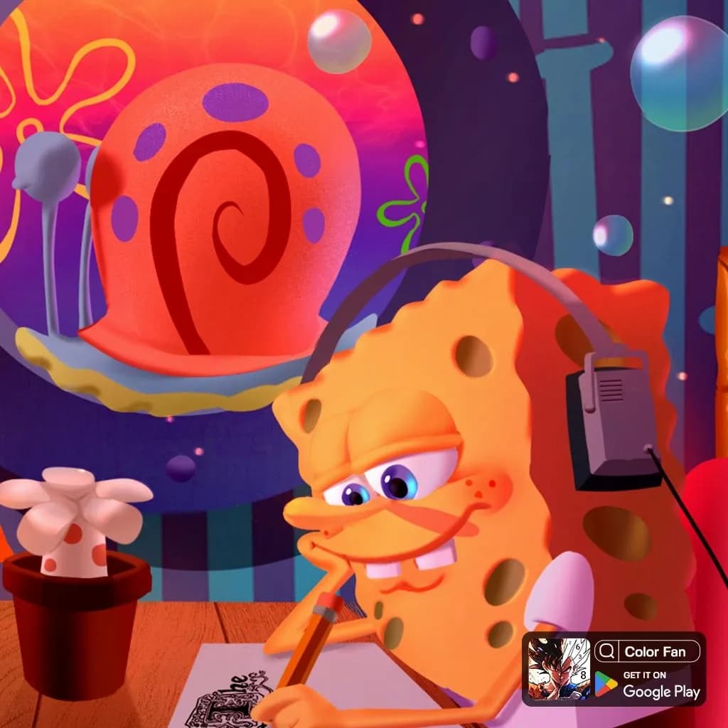 Whimsical Underwater Dreams: A Playful Journey with SpongeBob and Friends