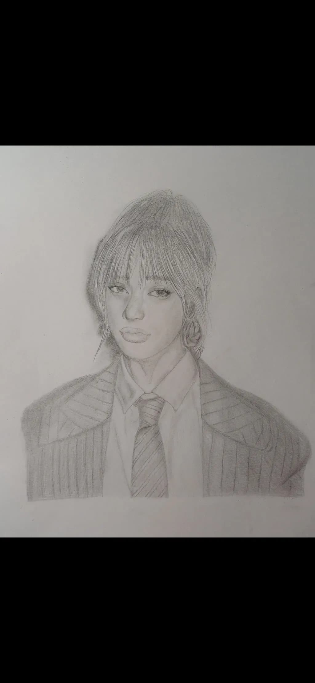 Elegant Portrait in Pencil: A Captivating Study of Character and Style