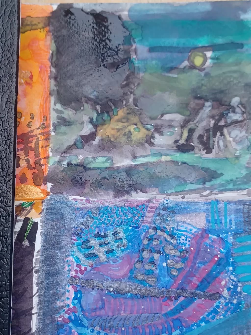 Vibrant Layers: An Abstract Journey Through Color and Texture